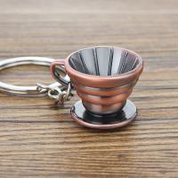 Llavero de Metal 3D creativo con forma de cafetera, Mini llavero con mango de café, llavero creativo con forma de jarra Moka, colgante pequeño - details 8