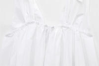 OUWU- Top con cuello en V y lazo para mujer, decoración de color sólido, primavera/novedad de verano, ropa informal para mujer - details 9
