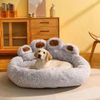 Cama de perro de lujo pata en forma de felpa perro estera, cama para mascotas para perros pequeños medianos y grandes, suministros gatito, perro mascota calmante cama, estera lavable - details 10