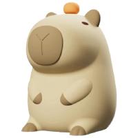Bonita luz nocturna de silicona de capibara de dibujos animados, lámpara de noche regulable de 2 engranajes, lámpara de noche para dormir recargable por USB para decoración de dormitorio de niños - details 8