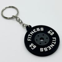 Mini llavero con placas de barra a la moda, llavero con placas de barra creativas de simulación, joyería con mancuernas, regalos colgantes de la serie Fitness - details 9