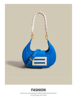 Bolso tejido para axila para mujer, bolsa de sillín con dientes de Luna, diseño de nicho, novedad de 2024 - details 19