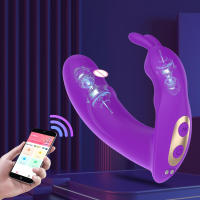 Dildo Vibrador de Conejo Estimulador de Clítoris para Mujeres Adultos 18 Juguetes Sexuales Bluetooth Inalámbricos Masajeador de Punto G Caída - details 0