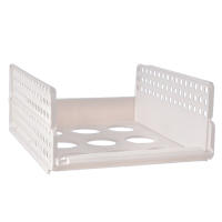 Estante de almacenamiento de ropa multicapa, cesta de plástico apilable para cajón, armario - details 0
