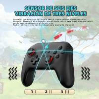 Mando inalámbrico Joystick Bluetooth-Compatible Gamepad para NS Switch/Oled/Lite Consola PC Controlador de Juego con Vibración Dual de seis ejes - details 4