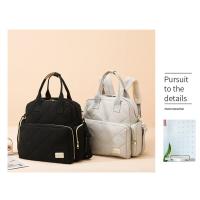 Nueva mochila antisalpicaduras multifuncional de moda de gran capacidad, bolso de maternidad, bolso, mochila de color sólido. - details 0