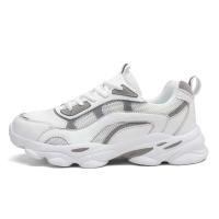 Zapatos informales para mujer, de cuero en blanco, gruesos y con aumento de altura, calzado deportivo para correr para mujer - details 1