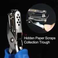 Máquina perforadora de un solo orificio, Mini perforadora de papel creativa portátil, 3 colores disponibles, alicates antideslizantes para álbumes de recortes, 3/6mm, 2 uds. - details 6