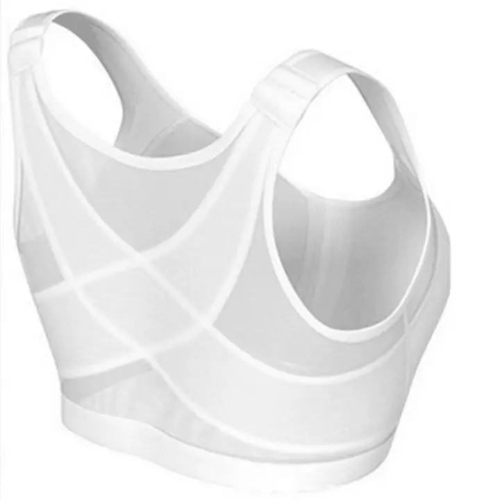 Ropa interior deportiva con hebilla delantera para mujer, sin borde de acero, sujetador ajustable - 1