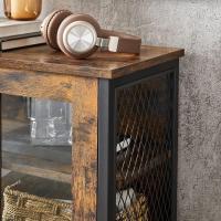 Estante Ajustable para Baño Estilo Industrial Rústico y Negro Ideal para Salón y Cocina - details 7