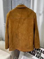 Chaqueta de Camurça Suétera Marrón Vintage Abrigo Casual para Mujer de Moda Callejera 2023 - details 4