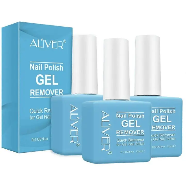 3 uds nuevo Aliver Soak-off Gel acrílico esmalte de uñas mágico Quick Burst removedor de manicura 15ml - 1