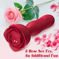 Leten APP Rose vibrador Anal Plug hombres mujeres 9 modos vibradores de empuje punto G masajeador de próstata estimulador juguetes sexuales para gays - details 2