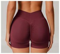 Pantalones cortos de yoga de cintura alta sin costuras, pantalones deportivos para apretar la cintura y levantar la cadera, usados ​​como pantalones cortos para correr - details 3