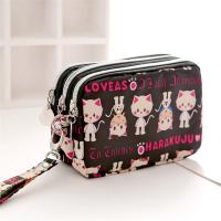 Bolsa de Teléfono Móvil de Estilo Corto para Mujer Bolso de Maquillaje de Moda con Cierre de Cremallera de Tres Capas - details 4