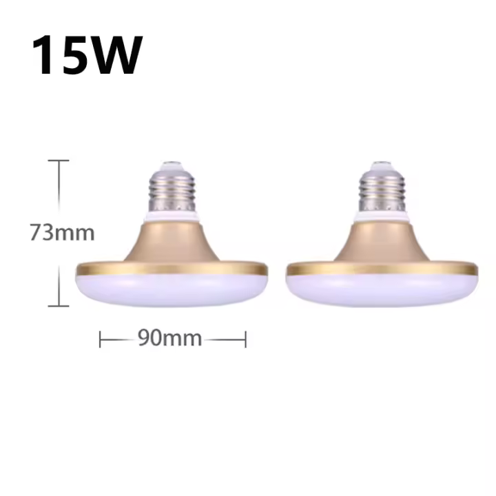 Bombillas LED E27 2PCS Lámpara UFO 220V Bombilla de 20W 30W 40W 50W Súper Brillante para Iluminación de Casa en Cocina y Habitación Color Blanco Fabricado en China - 1