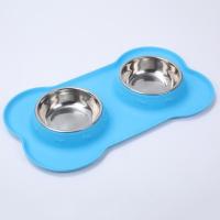 Cuenco de acero inoxidable para mascotas, almohadilla antiderrames, alimentador para beber para mascotas, plegable, antideslizante, cuenco de comida para perros, gatitos y cachorros - details 10