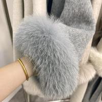 Chaqueta de Abrigo de Lana Doble Cara de Alta Gama Mango de Piel de Zorro Desmontable - details 4