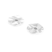 Cuentas de Espacio de Onda Redonda de Metal Dorado 18K 30PCS Alturas Varias Ideal para Hacer Joyas - details 1