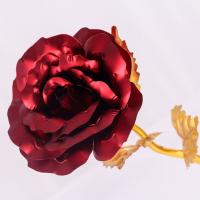 Flor de rosa de lámina dorada segura, flor de rosa Artificial de simulación de lámina dorada, flor de rosa, colgante de rosa de lámina dorada, decoración del hogar - details 5