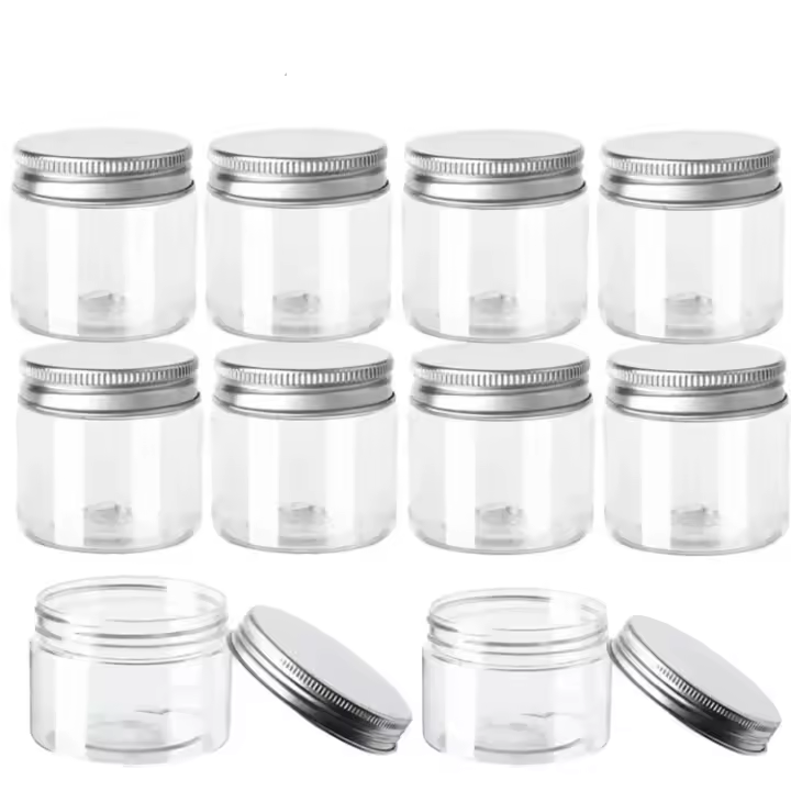Tarros de Cosméticos Transparentes de Plástico 30Pc para Almacenamiento de Cuidado de la Piel y Maquillaje Botellas de Viaje para Especias - 1
