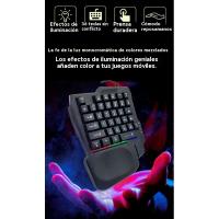 K5 teclado de una sola mano deslumbrar color sensación mecánica periféricos informáticos convertidor de pollo teclado de juegos se aplica - details 3