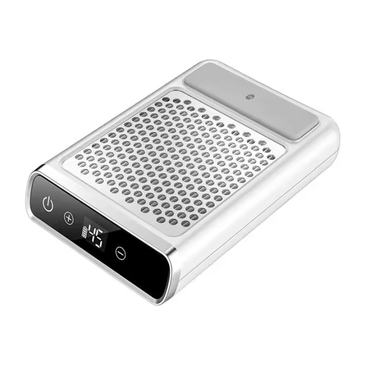 Potente aspirador de uñas recargable, colector de polvo, Extractor de uñas, ventilador para herramientas de salón de manicura, enchufe europeo - 1