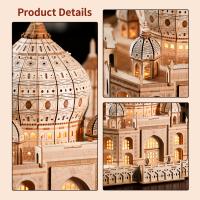Kit de Bloques de Construcción de Castillo de Madera 3D Juguete Educativo para Pensamiento Creativo - details 1