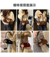 Nuevo versátil retro textura mate bolsa de axilas bolso de hombro moda portátil bolso de bolos mujeres - details 2