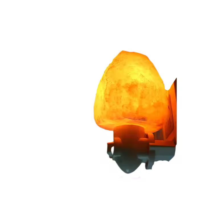 Lámpara de sal natural del Himalaya Luz cálida para noches, cristal, lámpara de pared LED para decoración de habitaciones - 1