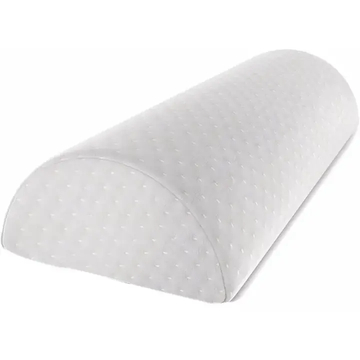 Almohada cómoda para piernas, espalda y cabeza, funda de algodón de espuma viscoelástica, almohada de soporte Lumbar para almohada semirrolo - 1