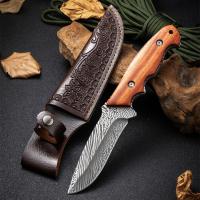 Cuchillo de cocina 1 pieza acero inoxidable martensita mango de madera sólida adecuado para barbacoa familiar uso en la cocina - details 5