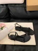 Nuevo estilo de hadas palabra romana con sandalias zapatos de mujer sandalias planas ropa de verano zapatos de playa con punta abierta - details 3