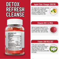 Slim Detox Pérdida de Peso Sidra de Manzana Fit Keto ACV 30 Gomitas - details 2