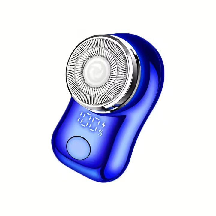 Maquinilla de afeitar eléctrica para hombre, afeitadora portátil de tamaño bolsillo, húmeda y seca, recargable por USB - 1