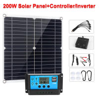 Kit completo de Panel Solar de 200W, cargador de batería de 12V con controlador USB Dual de 100A, células solares para coche, yate, RV, barco, teléfono móvil - details 38