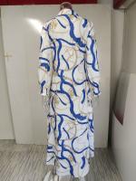 Ropa de mujer europea y americana temperamento impresión de un solo pecho dividido camisa vestido 661 - details 24