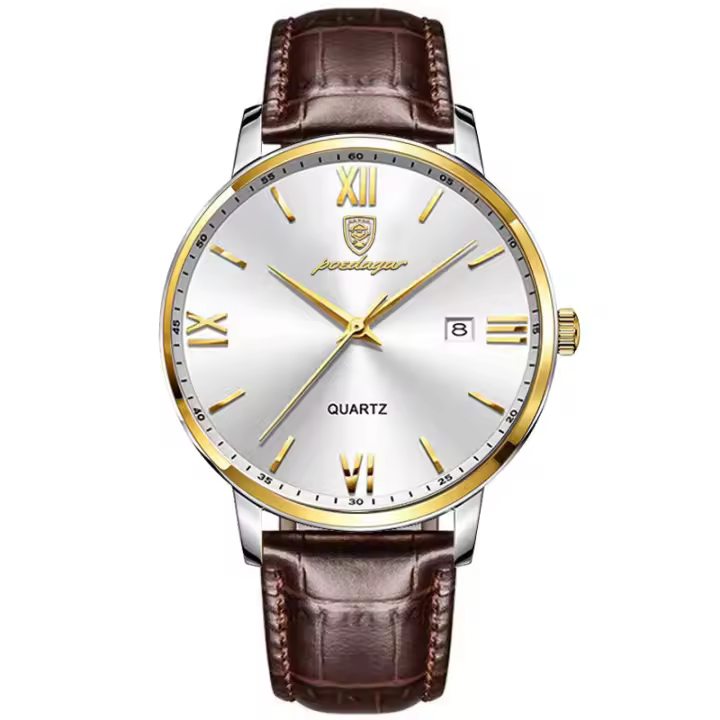 Reloj ultrafino de marca suiza para hombre, reloj de cuarzo luminoso e impermeable. - 1