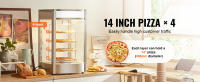 SucceBuy Pantalla calentadora de alimentos para pizza de 14", calentador eléctrico comercial de 4 niveles - details 1