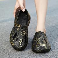 Zapatillas verano casa de los hombres antideslizante desgaste exterior moda nuevas sandalias al aire libre playa resistente al desgaste de una palabra - details 25