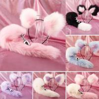 Consolador Leten, diademas con orejas bonitas, cola de conejo y zorro, tapón Anal de Metal, accesorios eróticos para Cosplay, juguete sexual para adultos para parejas - details 13