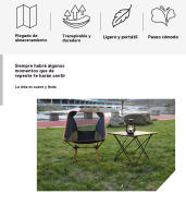 Silla plegable camping ligera familiares party al aire libre - details 1
