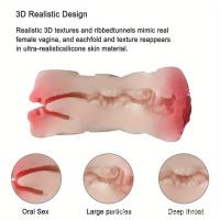 Masturbador de Vagina artificial apretado realista, Juguetes sexuales anales, Vagina de estimulación, mamada de boca, copa de masturbación reutilizable y fácil de limpiar, 1 unidad - details 2
