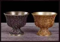 Cuatro cuartos de agua lisos de cobre puro y ocho tazas sagradas, decoraciones, tecnología de filigrana de Nepal, productos Xizang - details 9