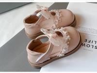 Primavera 2025 nuevos zapatos de vestir antideslizantes de fondo suave elegantes de estilo coreano a la moda de cuero para niñas de princesa - details 11