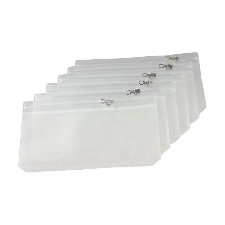Organizador de documentos A5 A6, organizador de archivos con bolsillos de PVC transparente, organizador de papel, carpeta, organizador transparente, impermeable, 5 uds. - 1