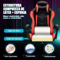 Silla de Oficina Ergonómica con Soporte Lumbar, Función Basculante, Reposacabezas Ajustable, Reposabrazos y Altura Ajustables, Asiento de Malla Transpirable, Silla Giratoria para Ordenador - details 13
