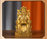 Adorno de cobre, estatua de Buda de la riqueza de cobre puro para uso doméstico, que ofrece literatura, Dios de la riqueza, en comparación con la deidad - details 4