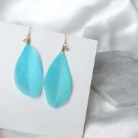 2018 nuevos pendientes de moda, cristales de plumas, sobreflujo, joyería personalizada al por mayor, distribución de regalos para mujeres - details 9