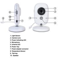 Monitor de Video y Audio para bebés, cámara para niños con Monitor LCD de 3,2 ", videovigilancia para niños con batería recargable - details 2